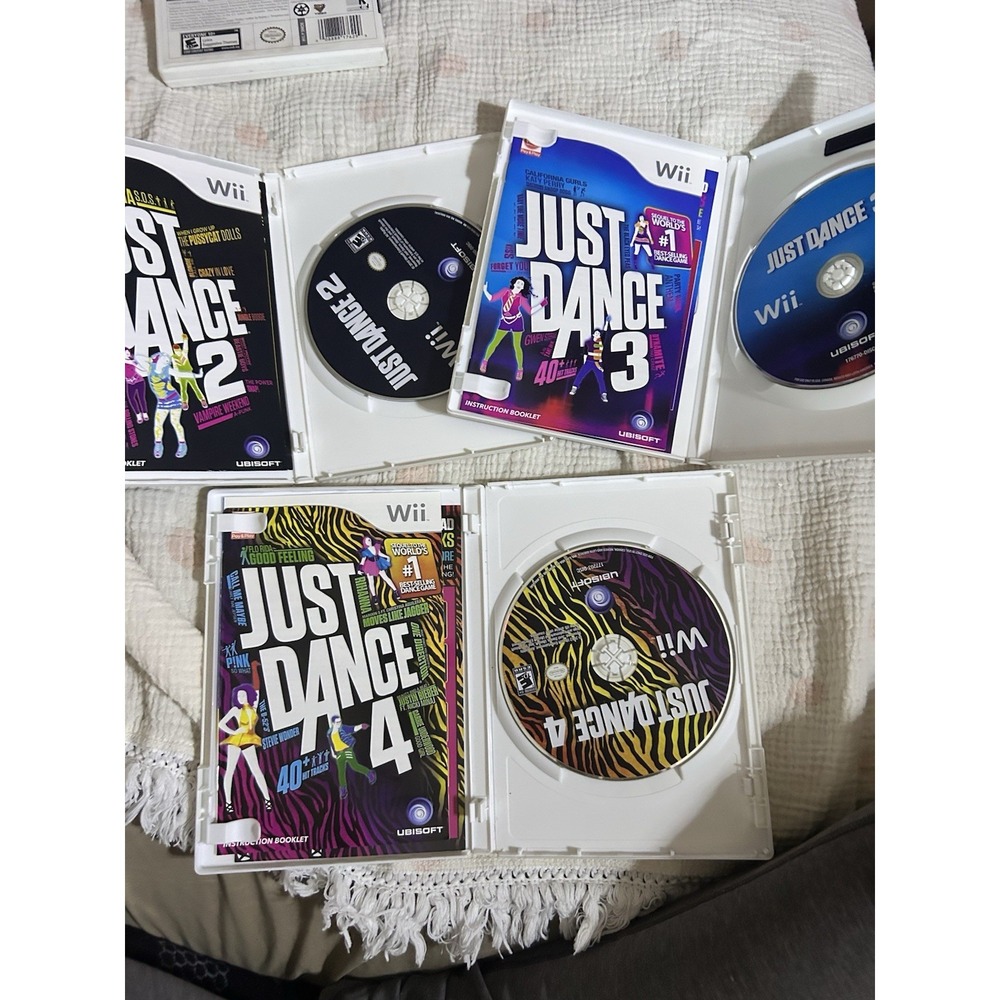 Just Dance 2 & 3 & 4 Games! Nintendo Wii! Lot Of Three Games! - Picture 2 of 3